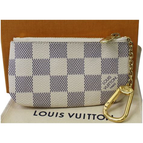 louis vuitton azur key pouch|Louis Vuitton coin pouch keychain.